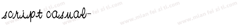 script casual字体转换